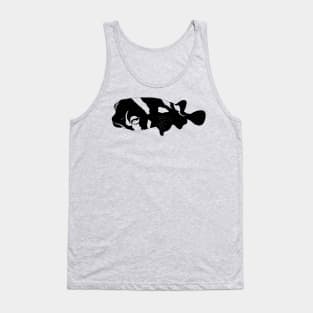 Porcupinefish (Diodon liturosus) silhouette Tank Top